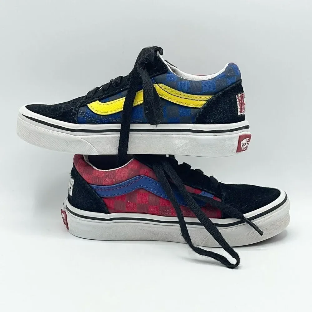 Vans Color Block Lace Up Sneakers - Kids US 11.5